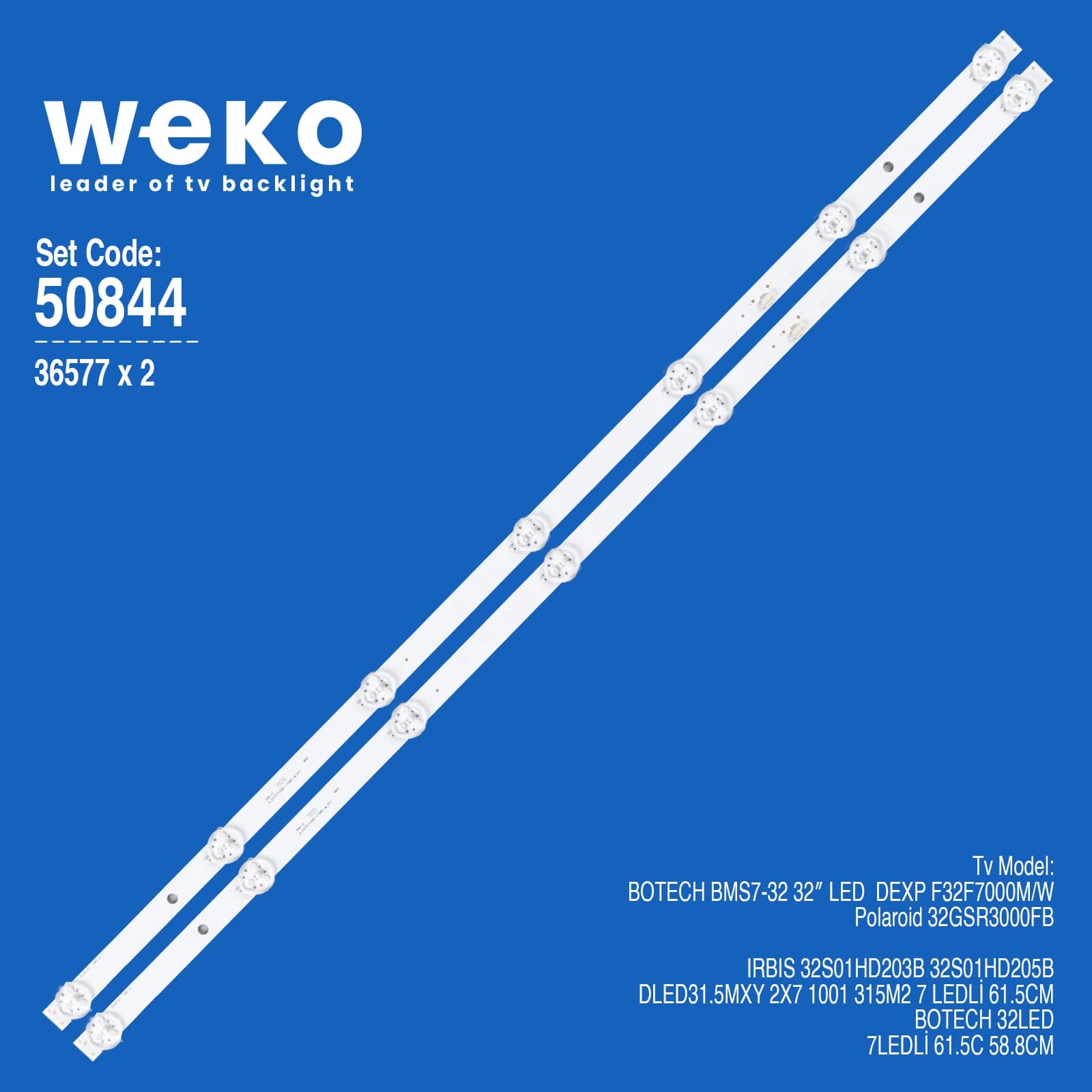 Botech BSM7-32 32'' inç 2 Adet Tv Led Bar - Seyyar Elektronik