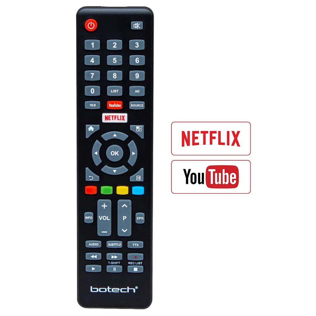 Botech Netflix-Youtube Tuşlu LCD-LED TV Kumanda - Seyyar Elektronik