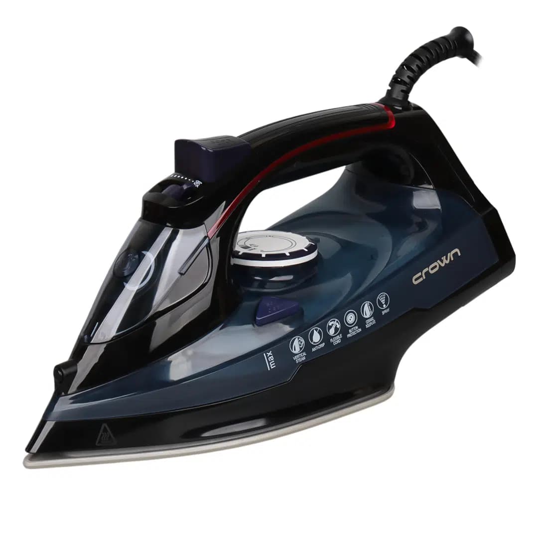 Crown CRW-7206 2200W Seramik Tabanlı Buharlı Ütü Mavi - küçük görsel 3
