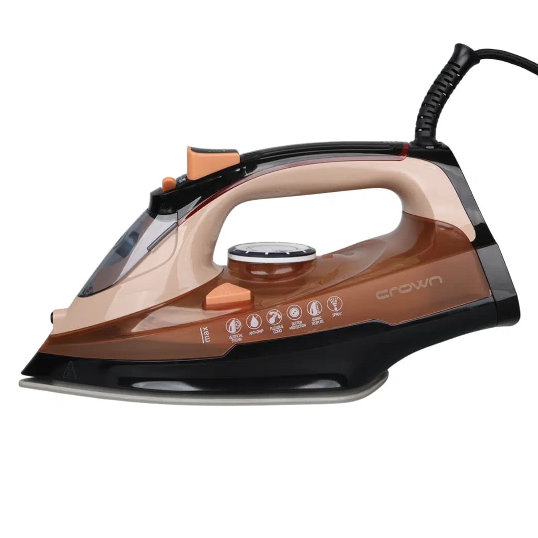 Crown CRW-7206 2200W Seramik Tabanlı Buharlı Ütü Rose - küçük görsel 3