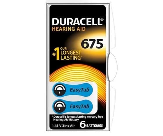 Duracell 675 No Kulaklık Pili (6'lı Paket) - Seyyar Elektronik