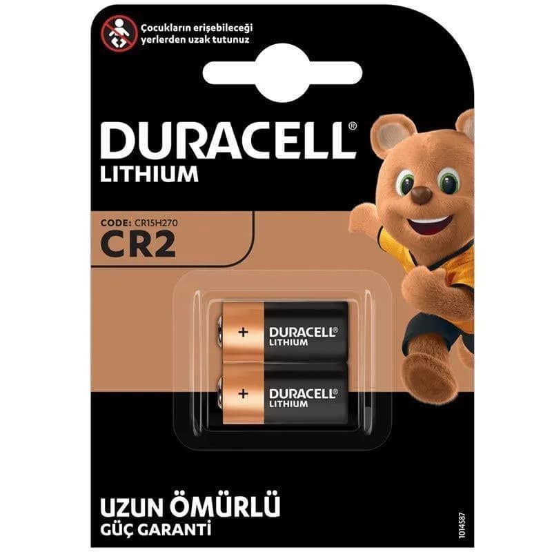 Duracell CR2 3 Volt Lityum 2'li Pil - Seyyar Elektronik
