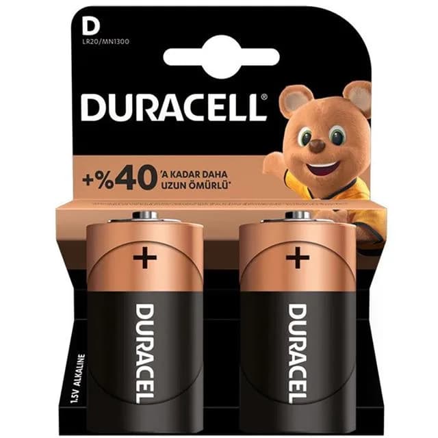 Duracell LR20/MN1300 D Büyük Boy Pil (2'li Paket) - küçük görsel 2