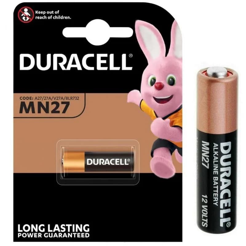 Duracell MN27 - 27A 12 Volt Pil - küçük görsel 1