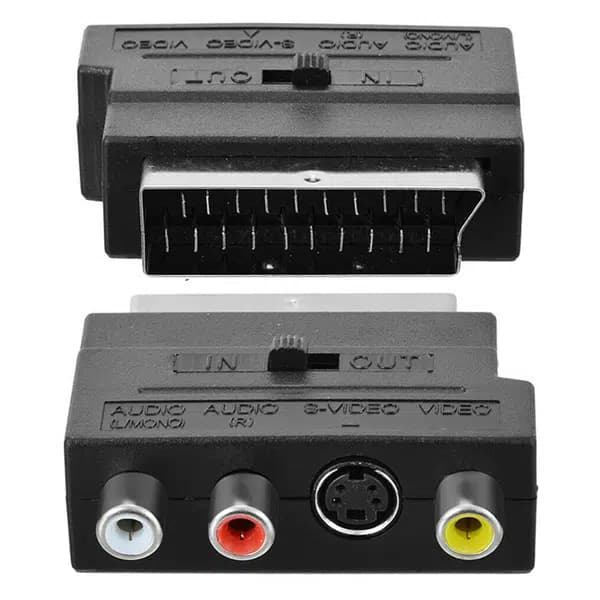 Elektromer Scart Adaptör Switch'li (İn-Out) - Seyyar Elektronik