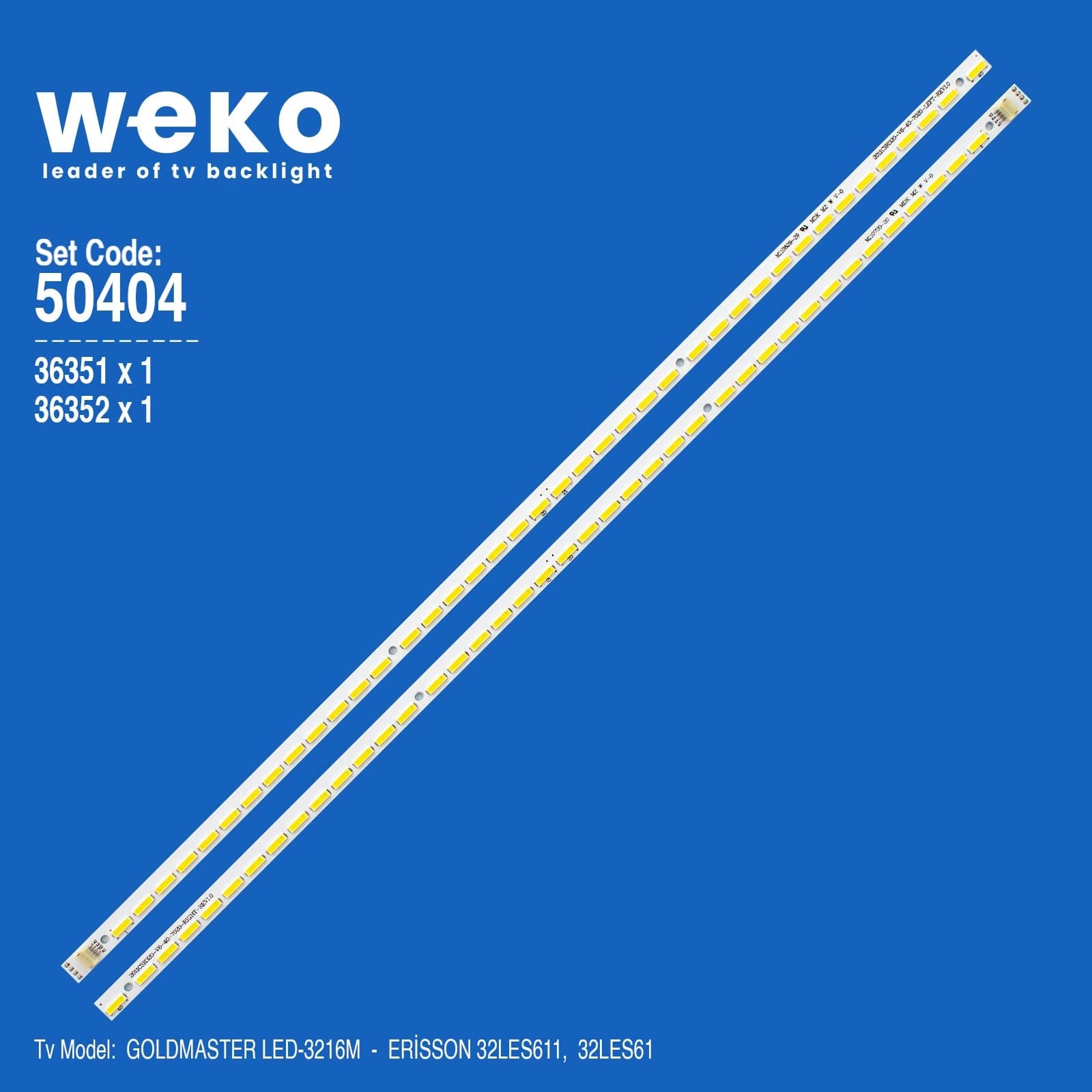 Erisson 32LES61 32'' inç 2 Adet Tv Led Bar - Seyyar Elektronik