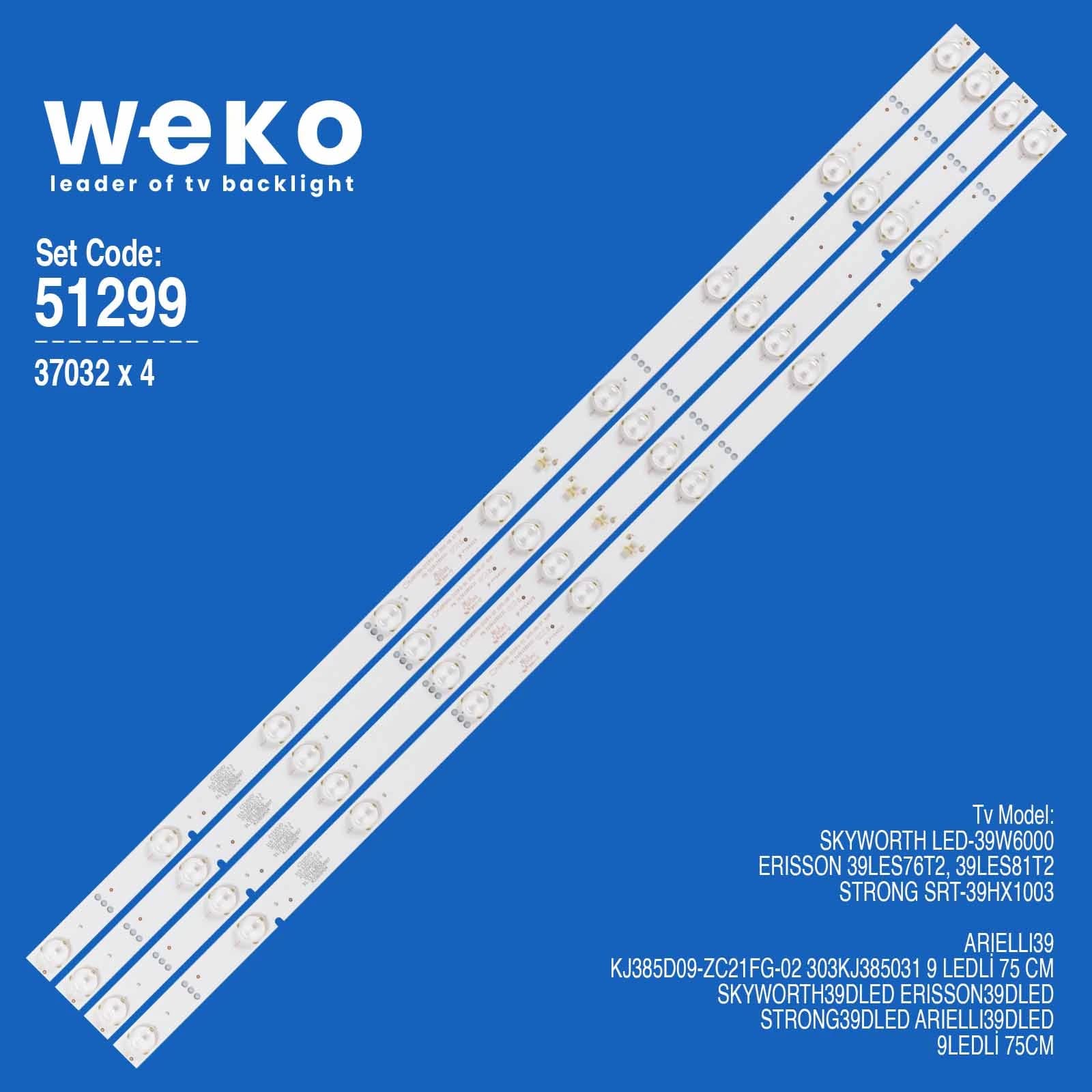 Erisson 39LES81T2 39'' 4 Adet Tv Led Bar - Seyyar Elektronik