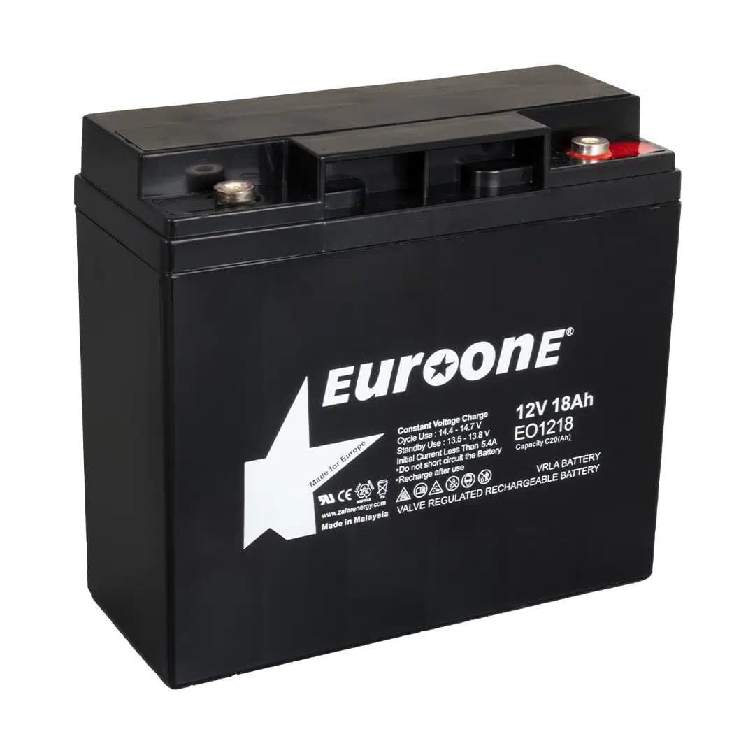 Euroone EO1218 12 Volt 18 Amper Bakımsız Kuru AGM Akü - Seyyar Elektronik