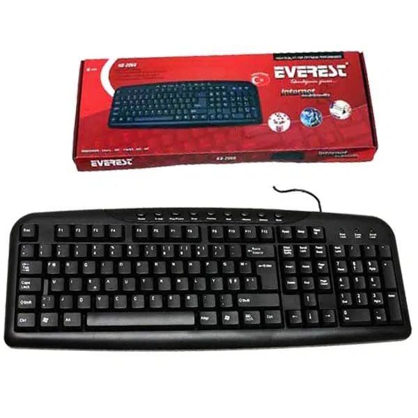 Everest KB-517U Siyah USB Kablolu Standart F KLAVYE - Seyyar Elektronik