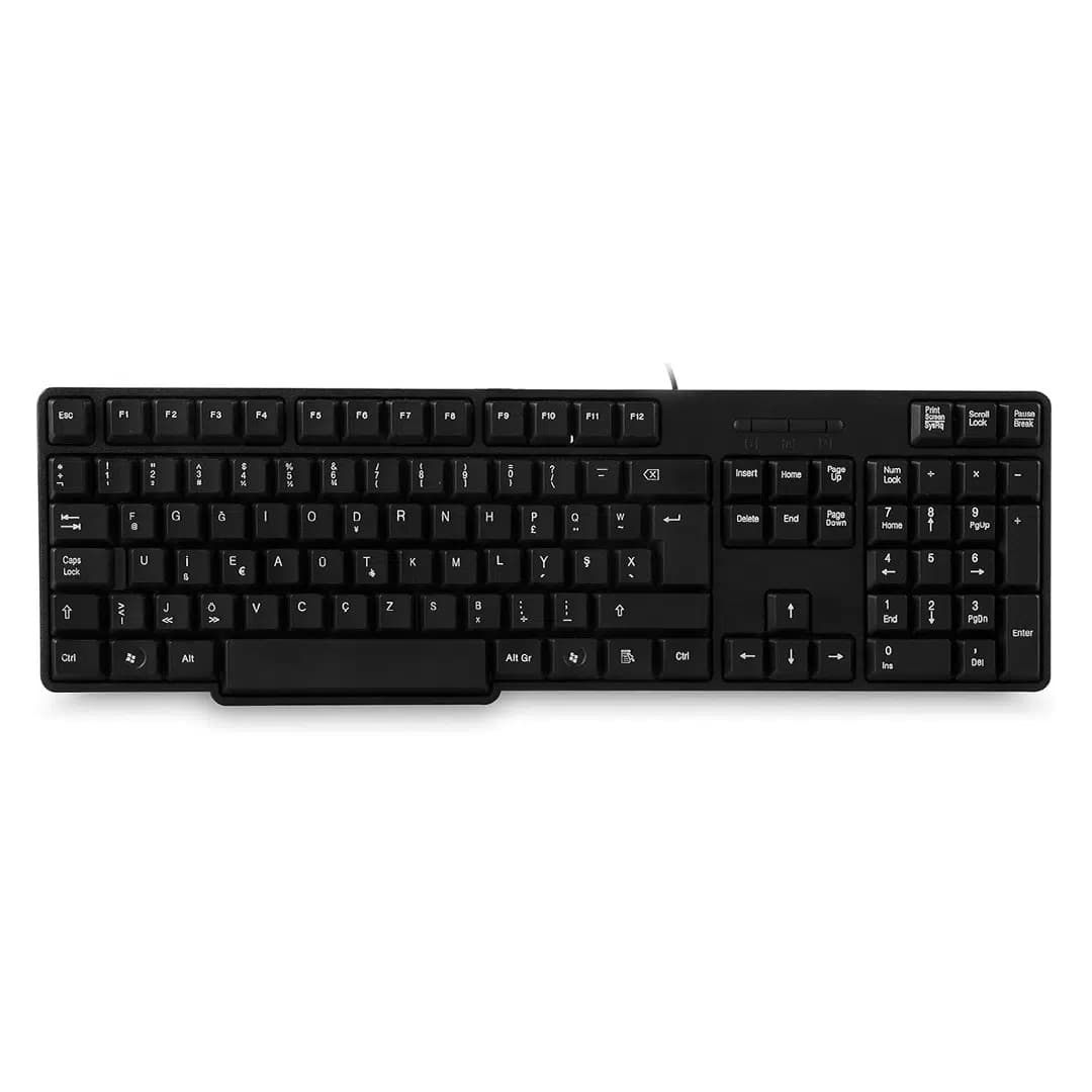 Everest KB-517U Siyah USB Kablolu Standart F KLAVYE - küçük görsel 2