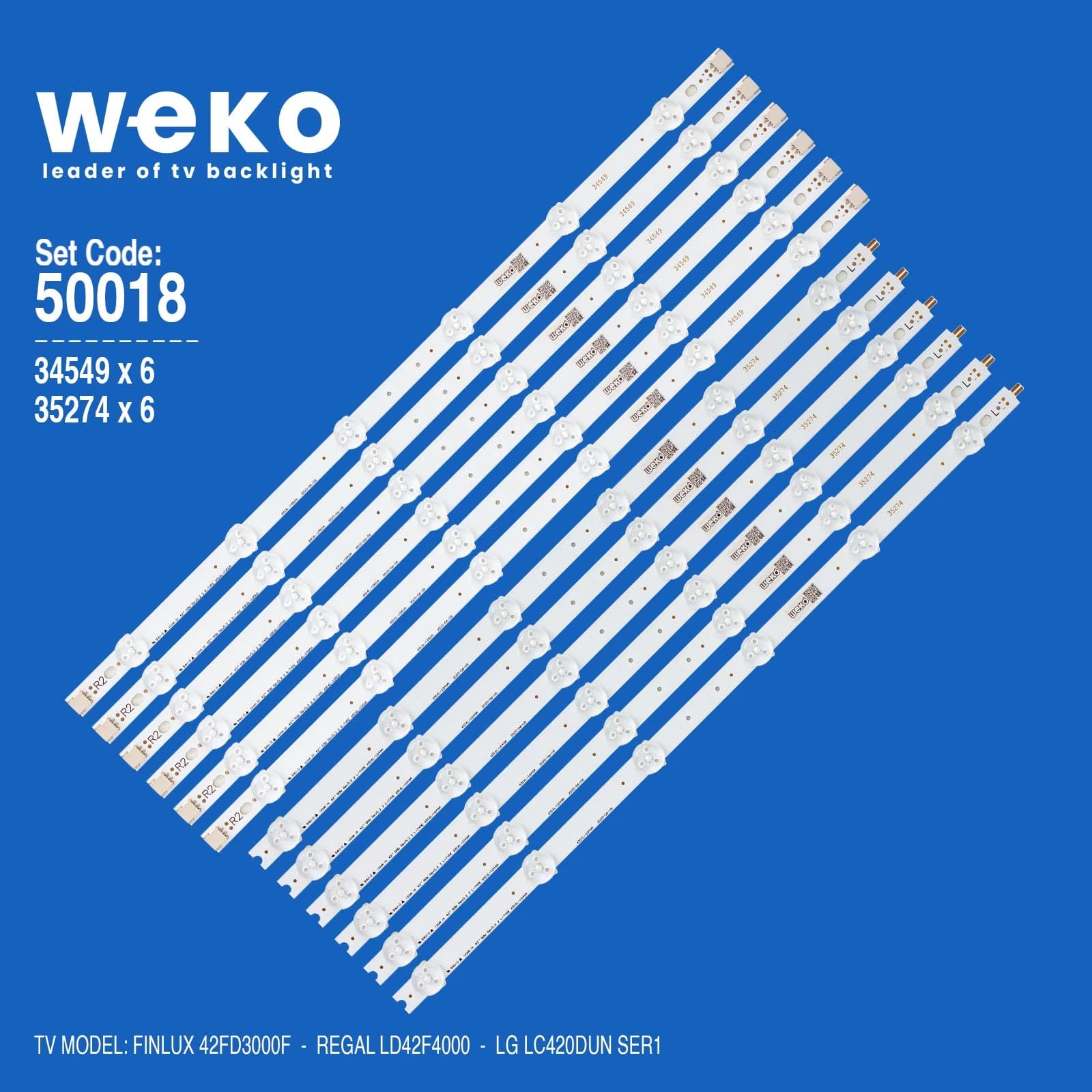 Finlux 42FD3000F 42'' inç 12 Adet Tv Led Bar - Seyyar Elektronik