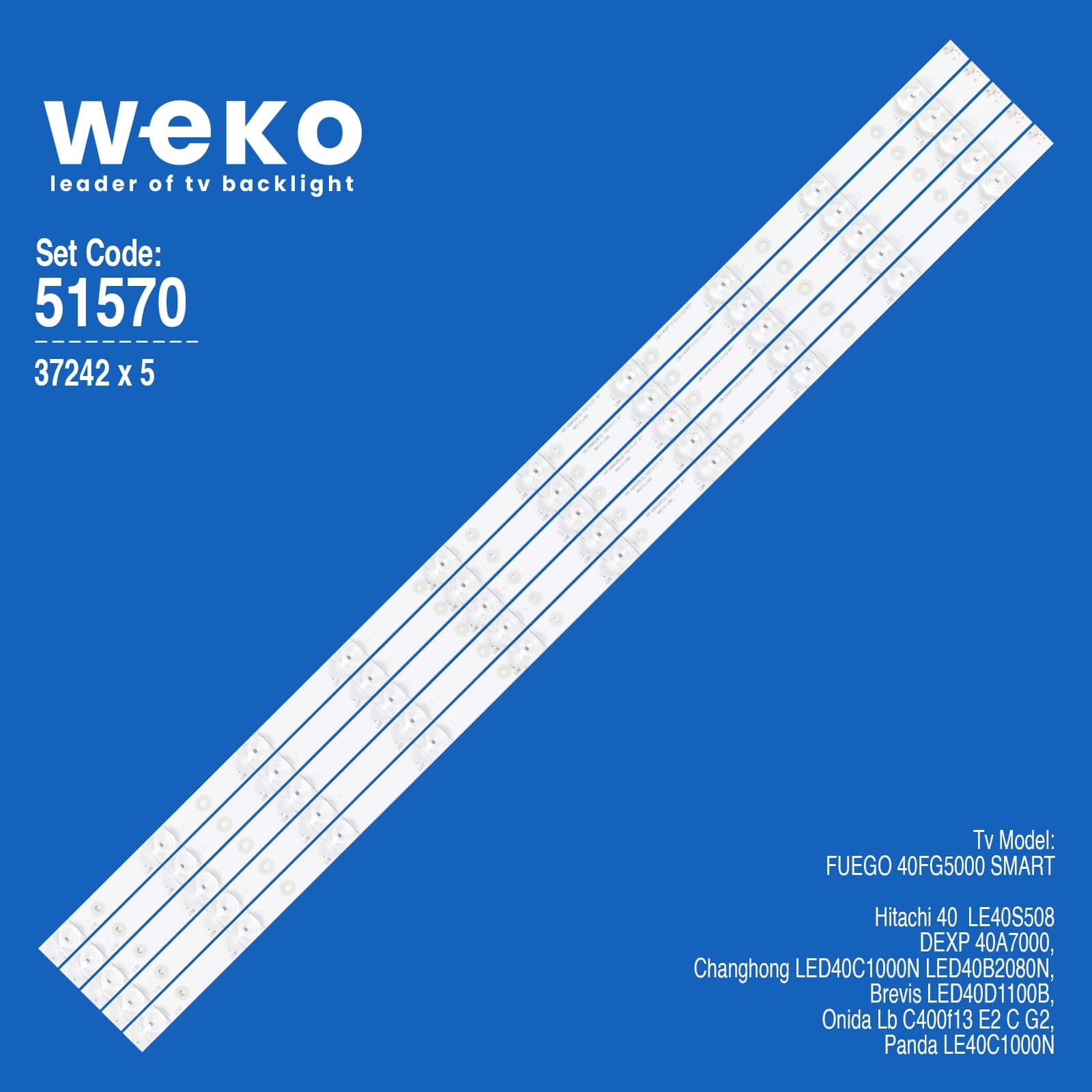 Fuego 40EL610ANDT 40'' 5 Adet Tv Led Bar - Seyyar Elektronik