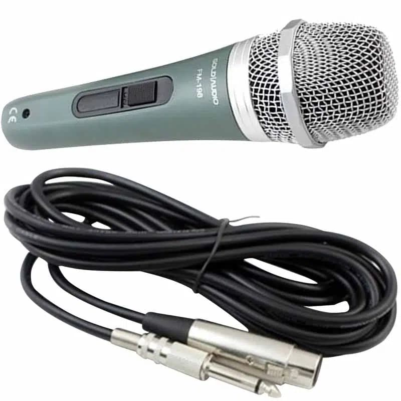 Gold Audio FM-198 Kablolu El Mikrofon - Seyyar Elektronik