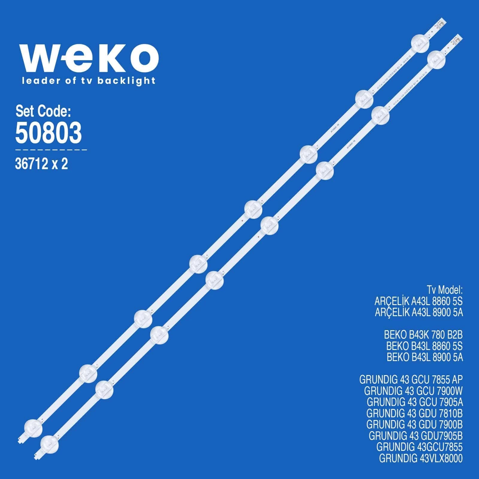 Grundig 43 GCU 7905A 43'' inç 2 Adet Tv Led Bar - Seyyar Elektronik