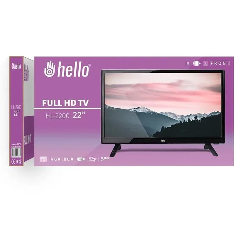 Hello HL-2200 22'' Vga-HDMI-Rca HD Araç Monitörü - küçük görsel 3