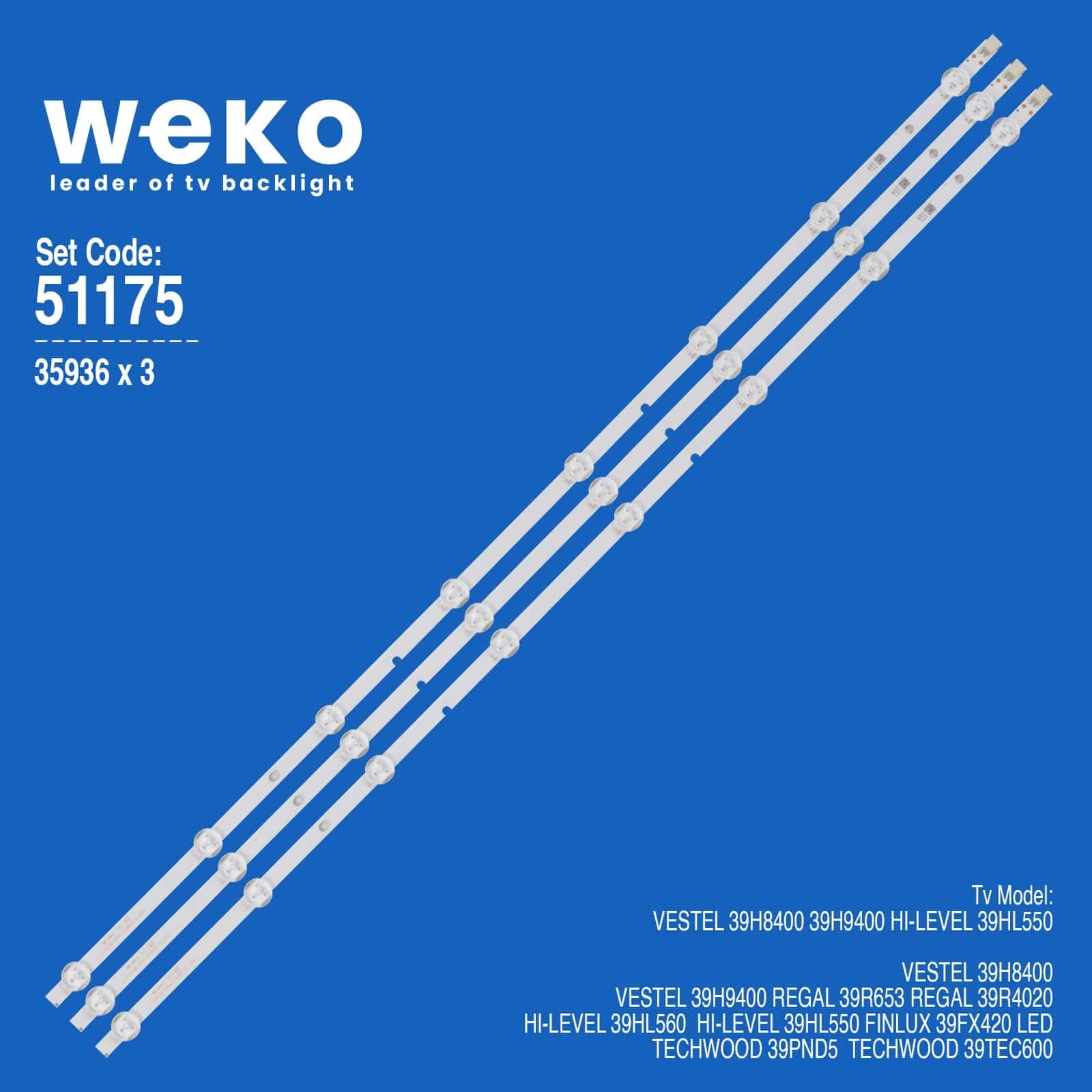 Hi-Level 39HL550 39'' 3 Adet Tv Led Bar - Seyyar Elektronik