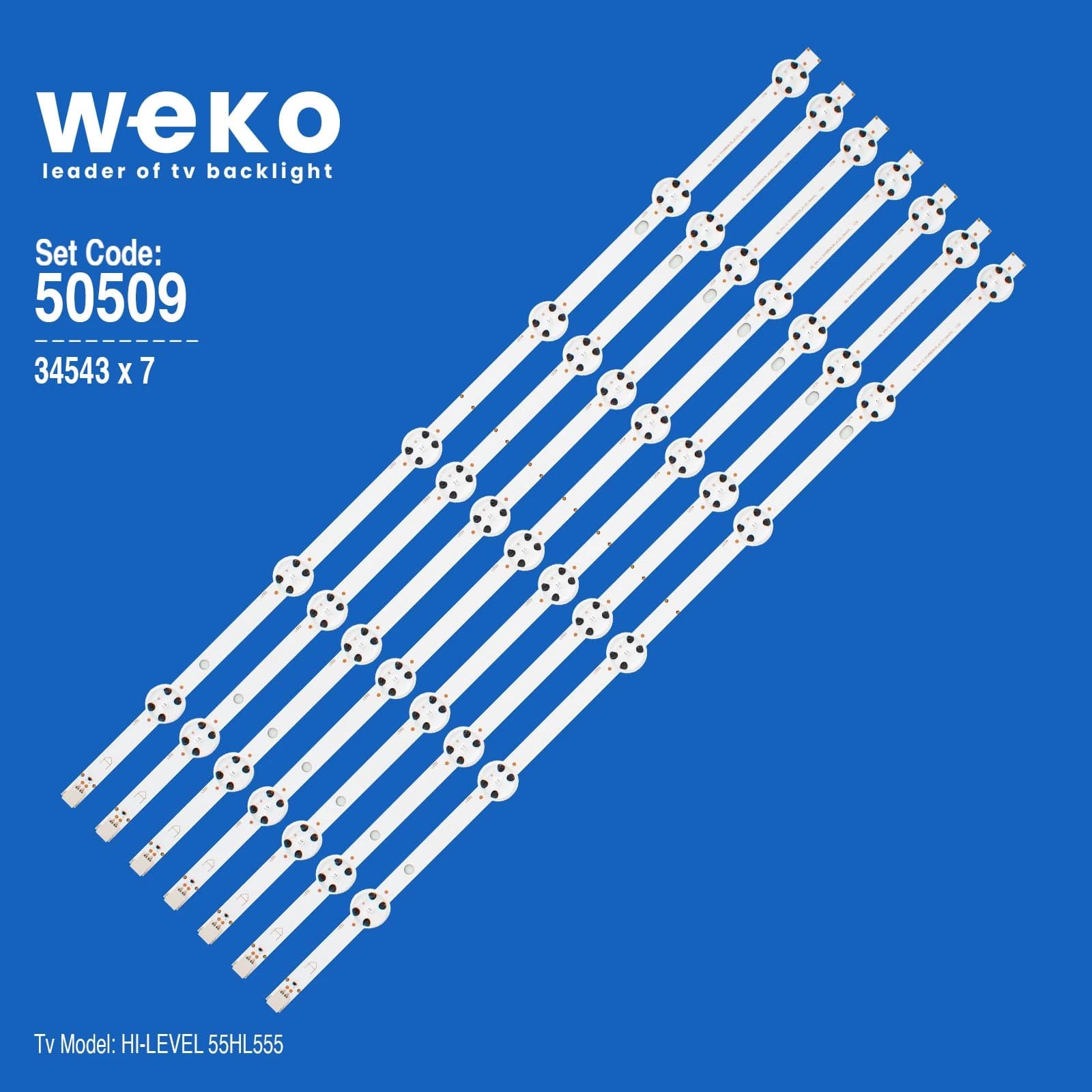 Hi-Level 55HL555 55'' inç 7 Adet Tv Led Bar - Seyyar Elektronik