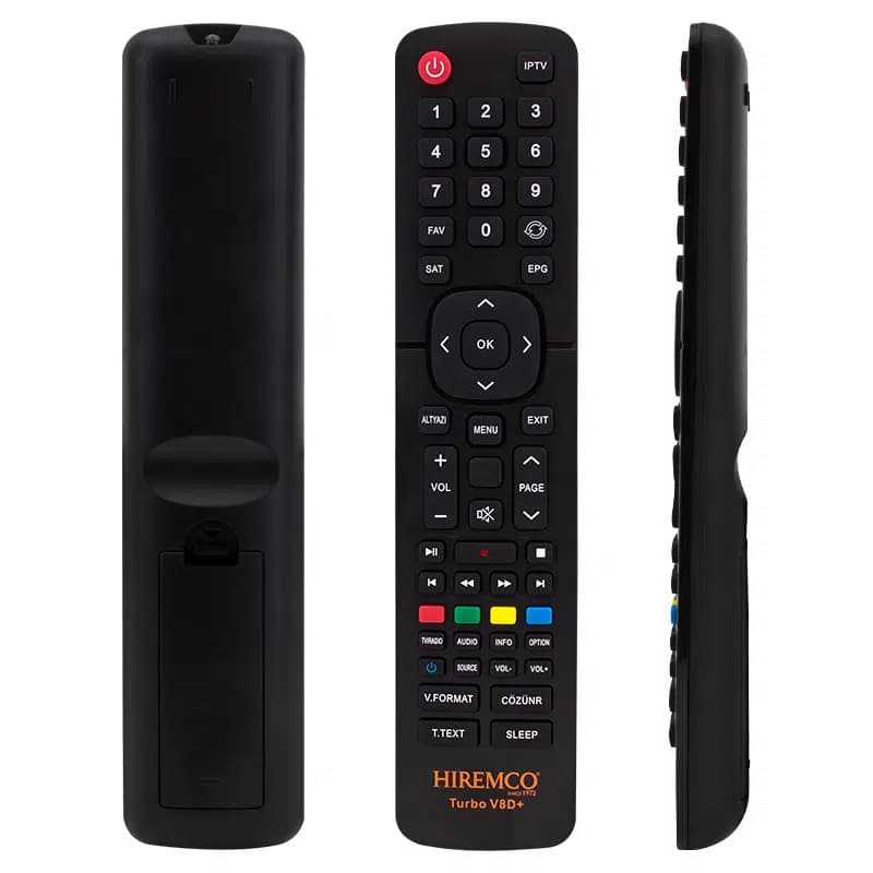 Hiremco Turbo V8D+ Uydu Alıcı Kumandası - Seyyar Elektronik