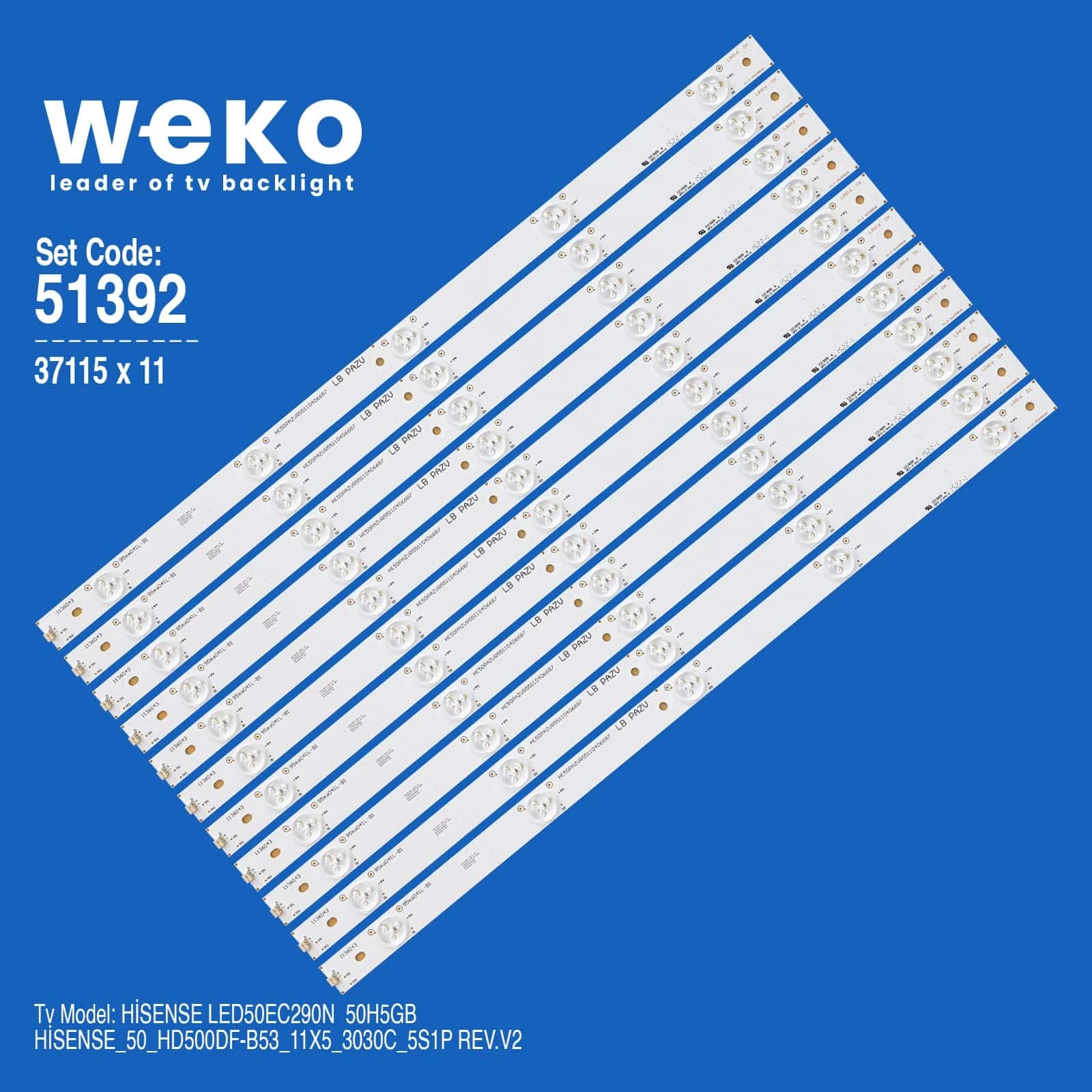 Hisense 50H5GB 50'' 11 Adet Tv Led Bar - küçük görsel 1