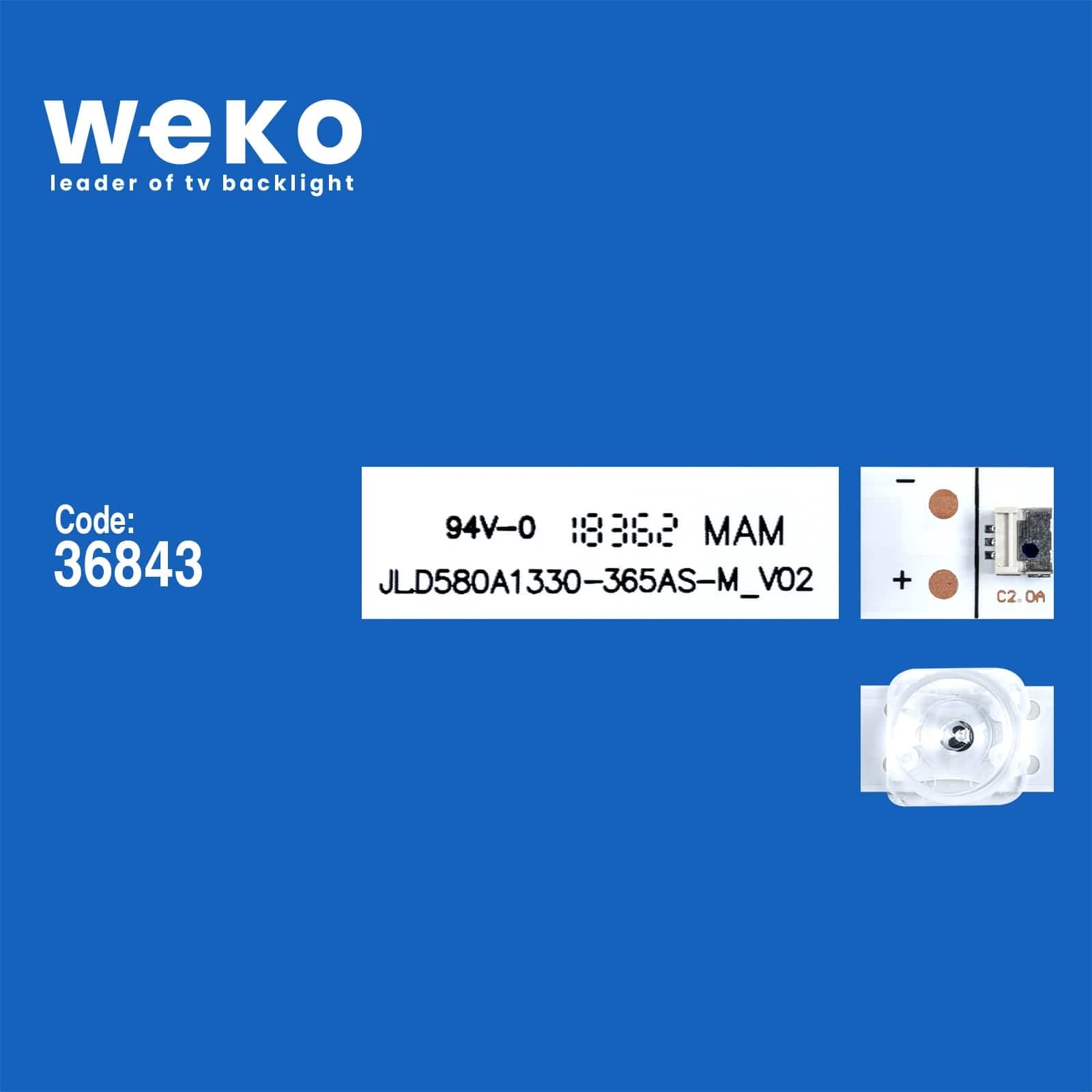 Hisense H58A6100 58'' inç 5 Adet Tv Led Bar - küçük görsel 2