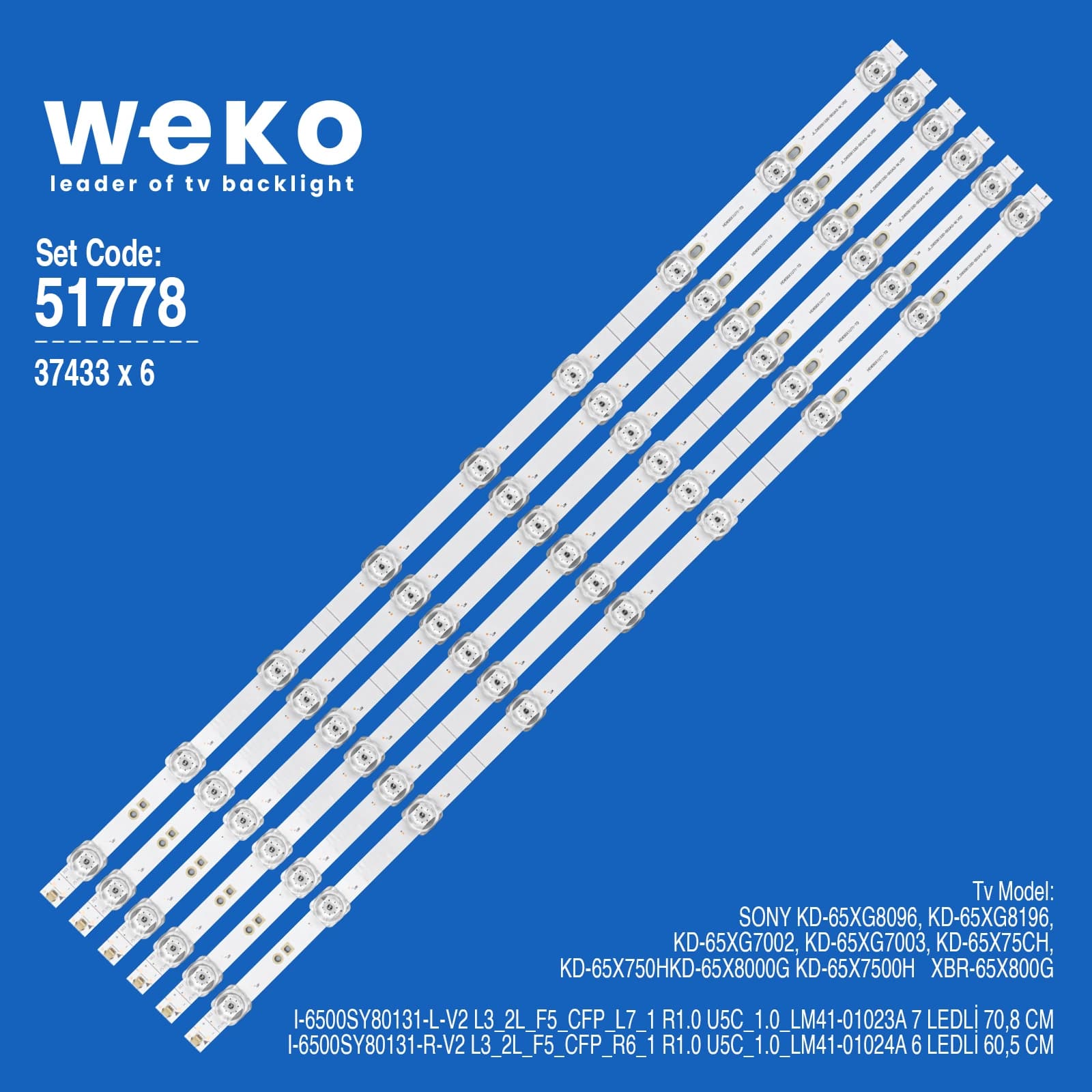 Hisense HZ65A57E 65'' 6 Adet Tv Led Bar - küçük görsel 2