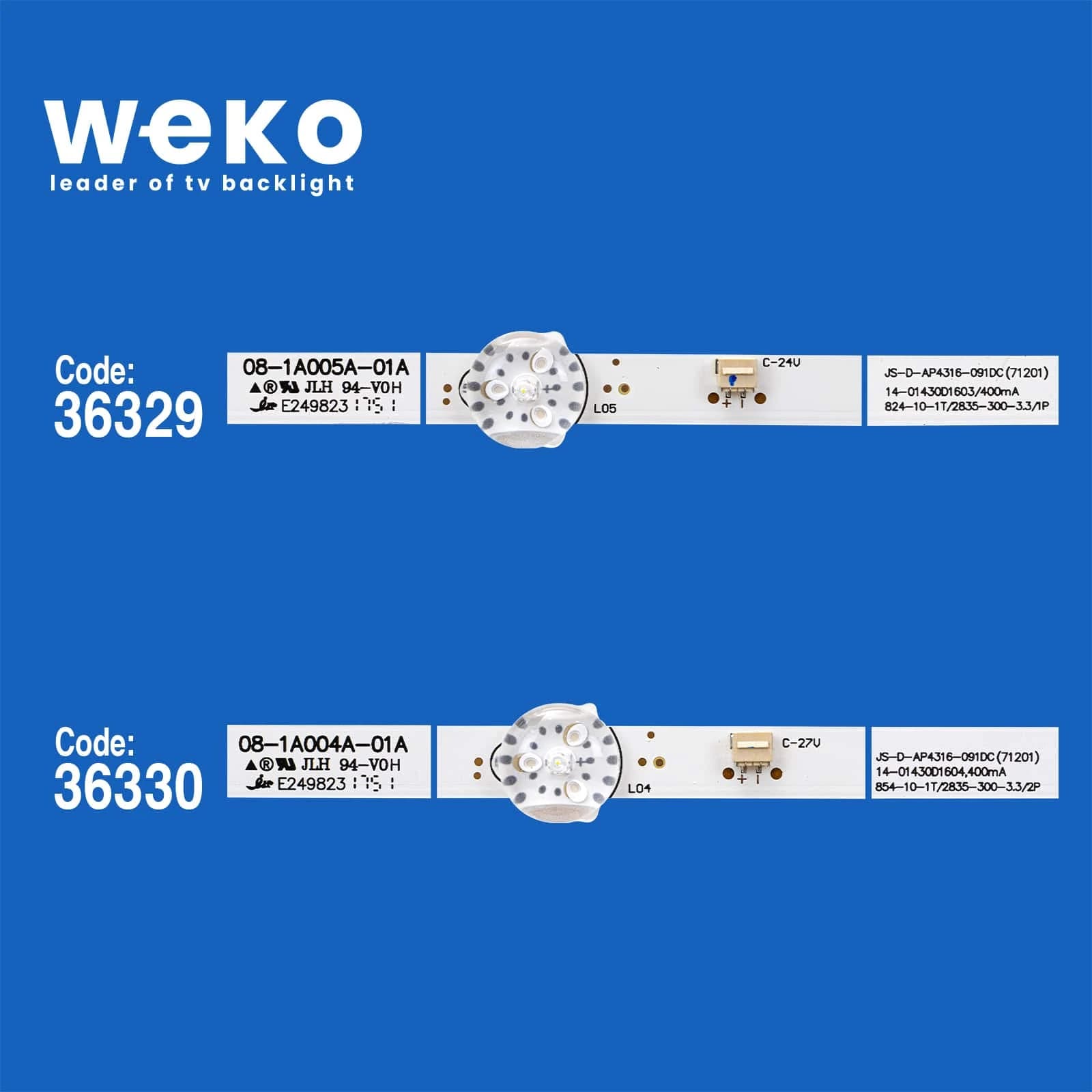 Hugo 43A16B 43'' 3 Adet Tv Led Bar - küçük görsel 2