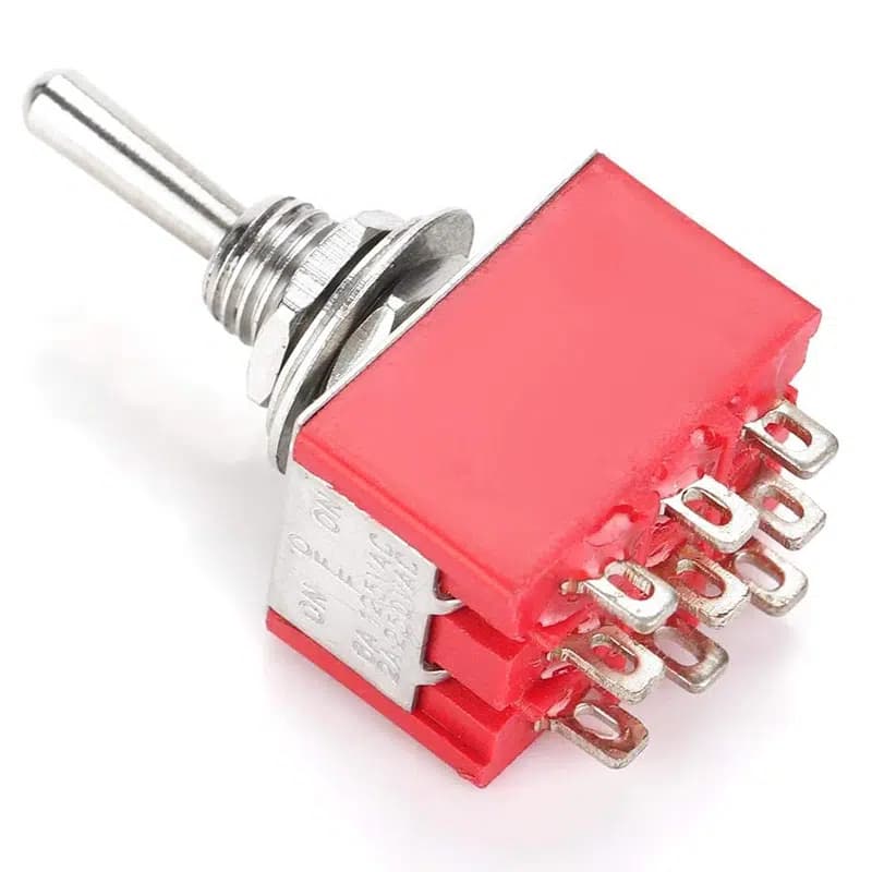 IC-148B  9 Pin On-Off Ø6Mm Toggle Switch MTS-303 - küçük görsel 2