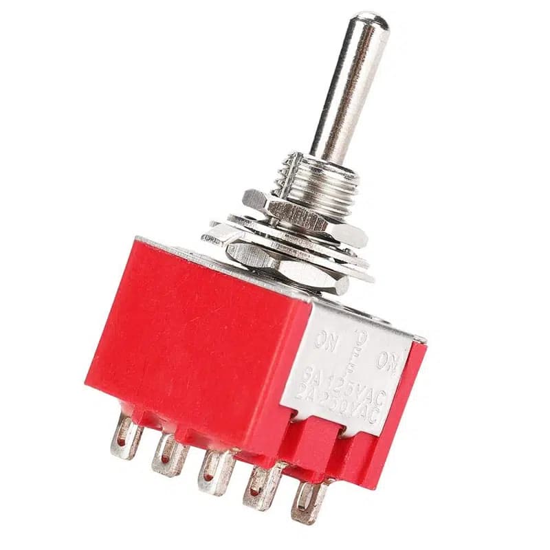 IC-148B  9 Pin On-Off Ø6Mm Toggle Switch MTS-303 - küçük görsel 3