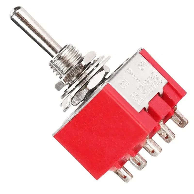 IC-148B  9 Pin On-Off Ø6Mm Toggle Switch MTS-303 - küçük görsel 4