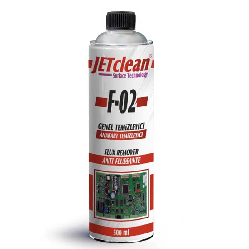Jetclean F-02 500 Ml Flux Anakart Temizleme Sıvısı - Seyyar Elektronik