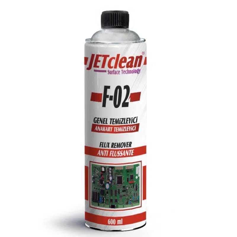 Jetclean F-02 600 Ml Flux Anakart Temizleme Sprey - Seyyar Elektronik
