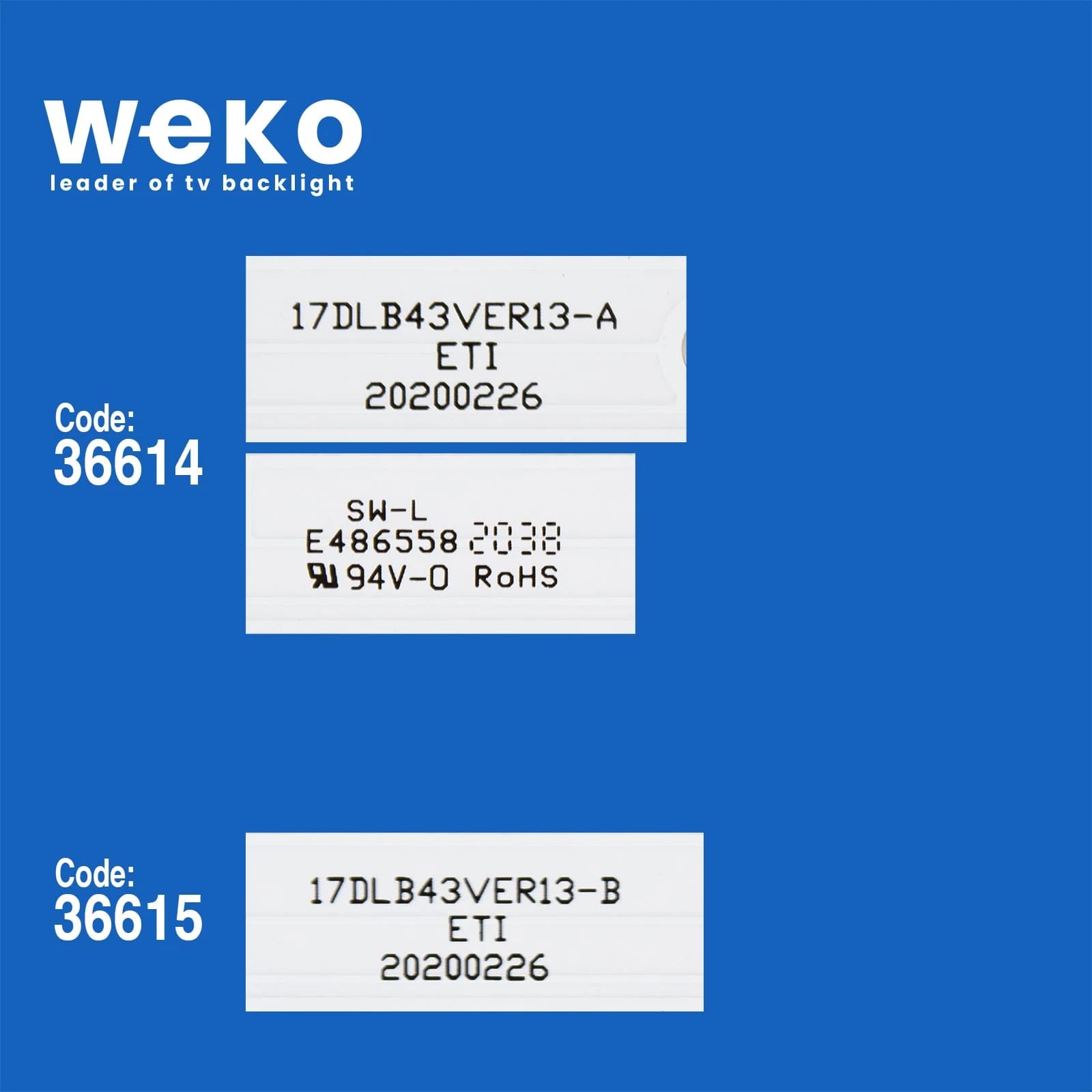 Jvc LT-43C700 43'' inç 3 Adet Tv Led Bar - küçük görsel 2