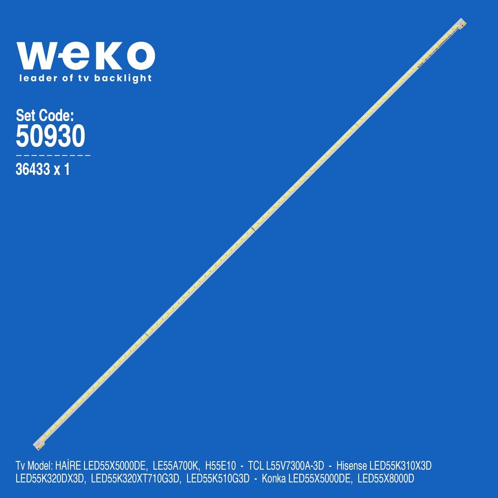 Konka LED55X8000D 55'' inç 1 Adet Tv Led Bar - Seyyar Elektronik