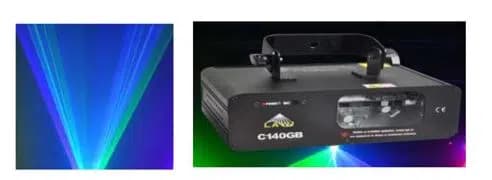 Layu C140Gb Yeşil-Mavi Çift Renk Beam Efekt Lazeri - Seyyar Elektronik