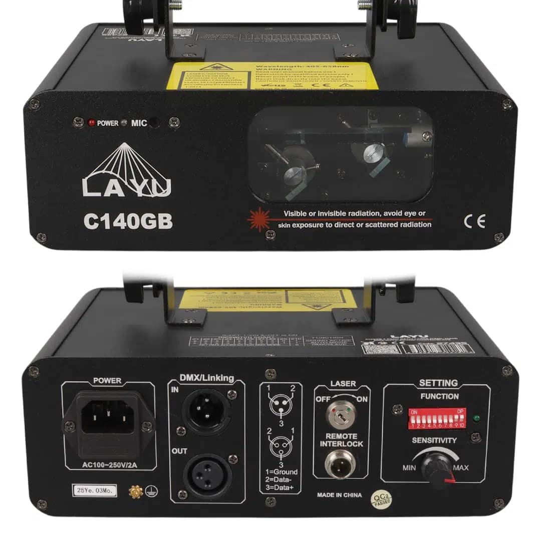 Layu C140Gb Yeşil-Mavi Çift Renk Beam Efekt Lazeri - küçük görsel 4