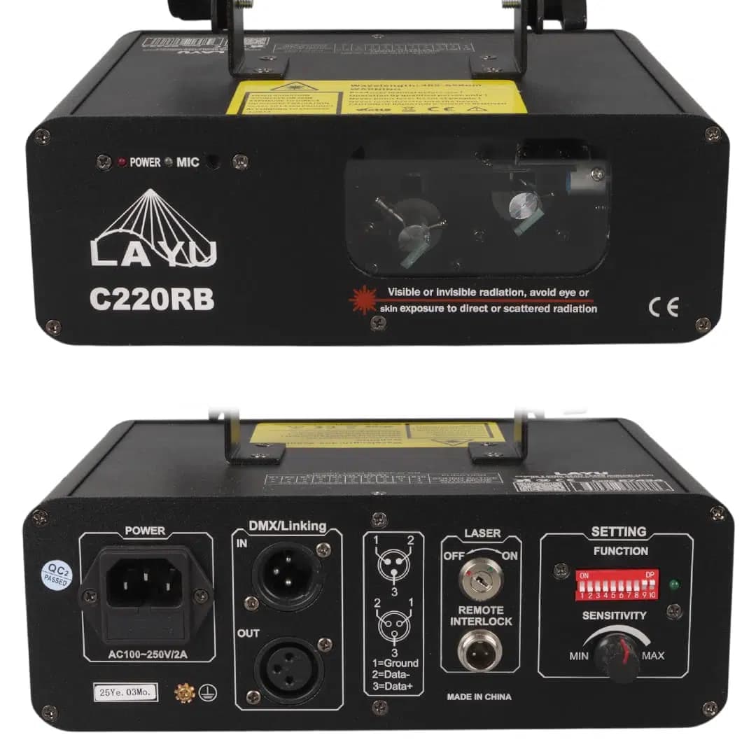 Layu C220RB Kırmızı-Mavi Çift Renk Beam Efekt Lazeri - küçük görsel 4