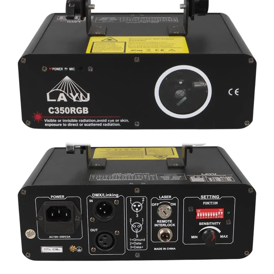 Layu C350RGB 3 Renk RGB Full Color Beam Efekt Lazeri - küçük görsel 4