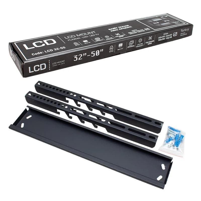 LCD Mount 32'' - 50'' Sabit LCD Duvar Askı Aparatı - küçük görsel 3