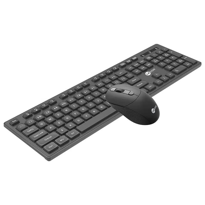 Lenovo Lecoo KW201 Kablosuz Q Klavye - Mouse Set Siyah - küçük görsel 2