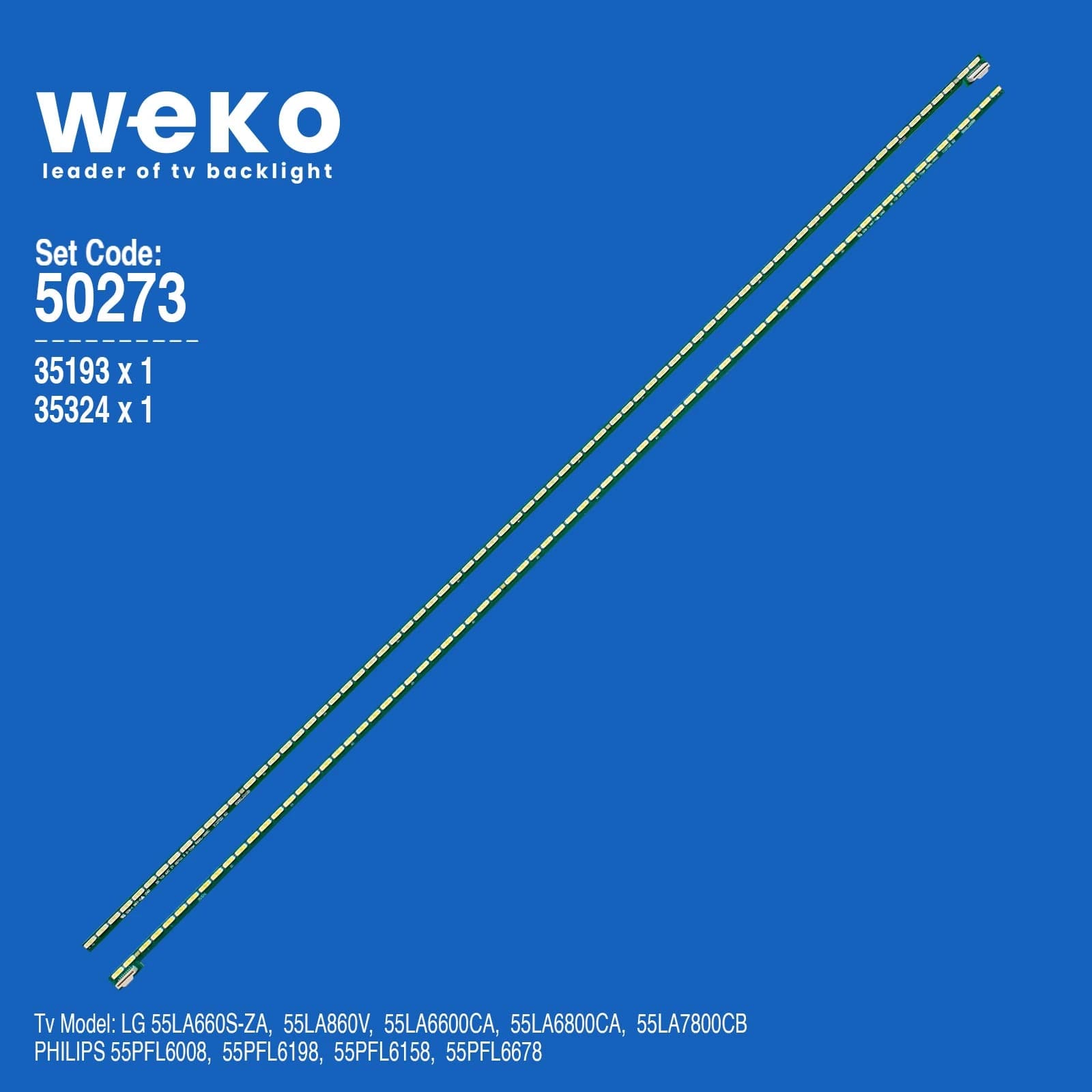 Lg 55LA6600Ca 55'' inç 2 Adet Tv Led Bar - küçük görsel 1