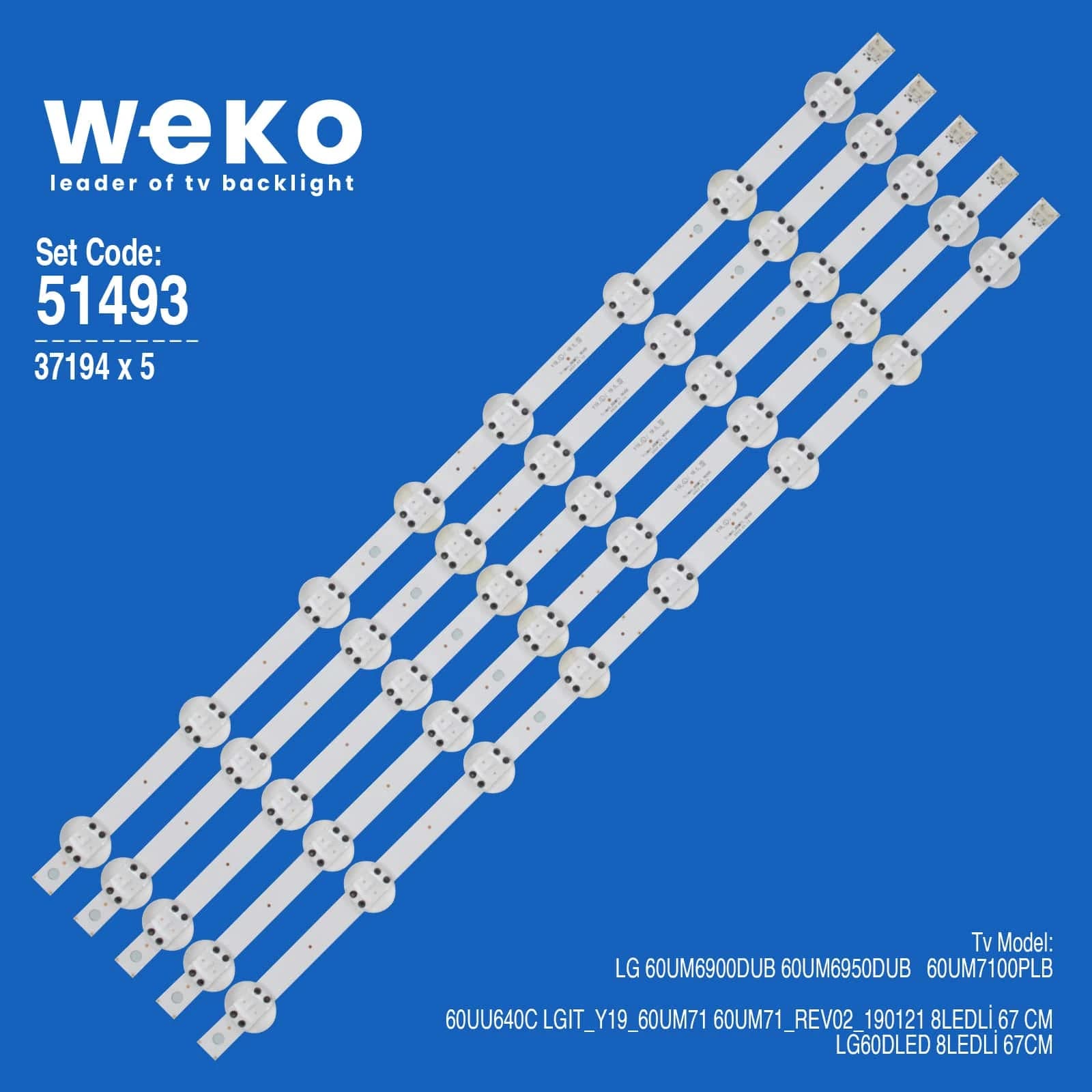 Lg 60UM7100PLB 60'' 5 Adet Tv Led Bar - Seyyar Elektronik