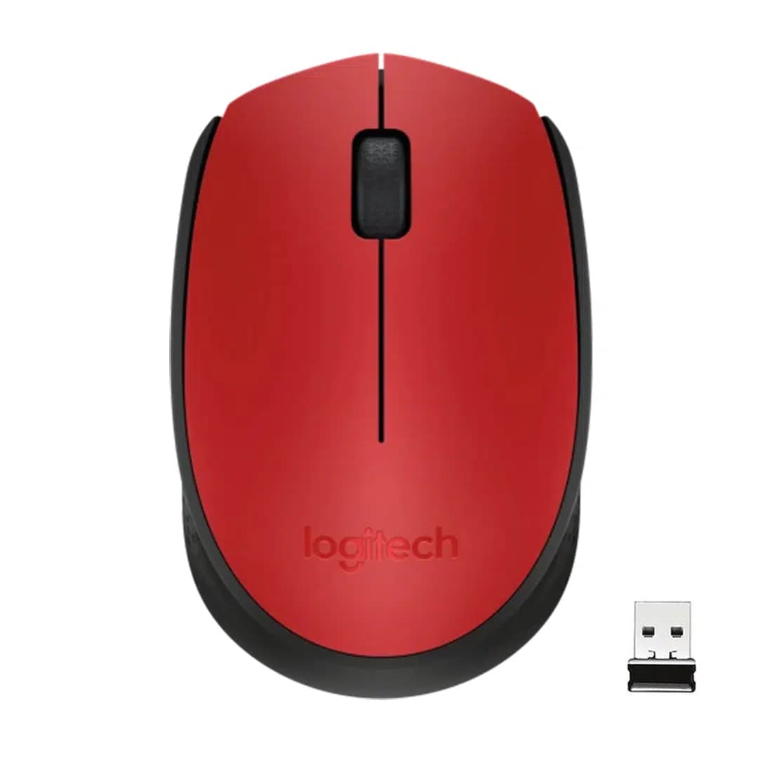 Logitech M171 USB Kırmızı Kablosuz Mouse - Seyyar Elektronik