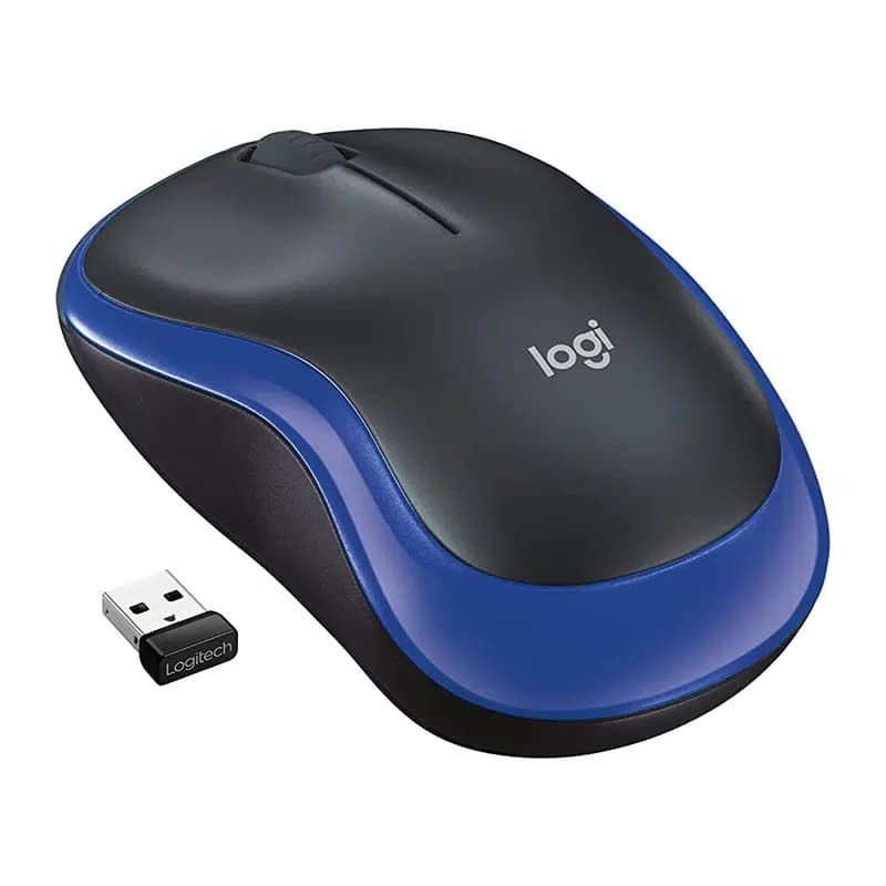Logitech M185 Kablosuz Mavi Mouse - Seyyar Elektronik