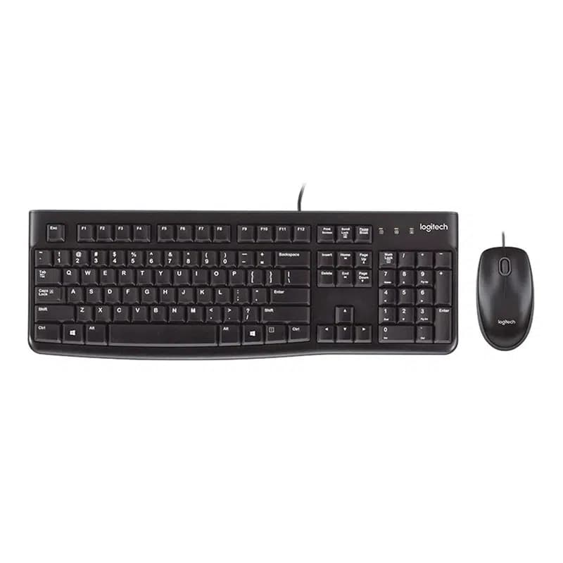 Logitech MK120 Usb Q Siyah Kablolu Klavye + Mouse Set - küçük görsel 2