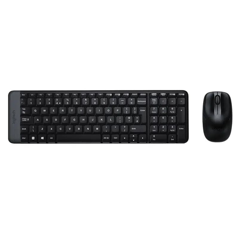 Logitech MK220 Q Tr Siyah Kablosuz Klavye Mouse Set - Seyyar Elektronik