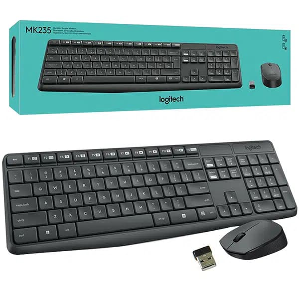 Logitech MK235 Kablosuz Q Klavye Mouse Seti - Seyyar Elektronik