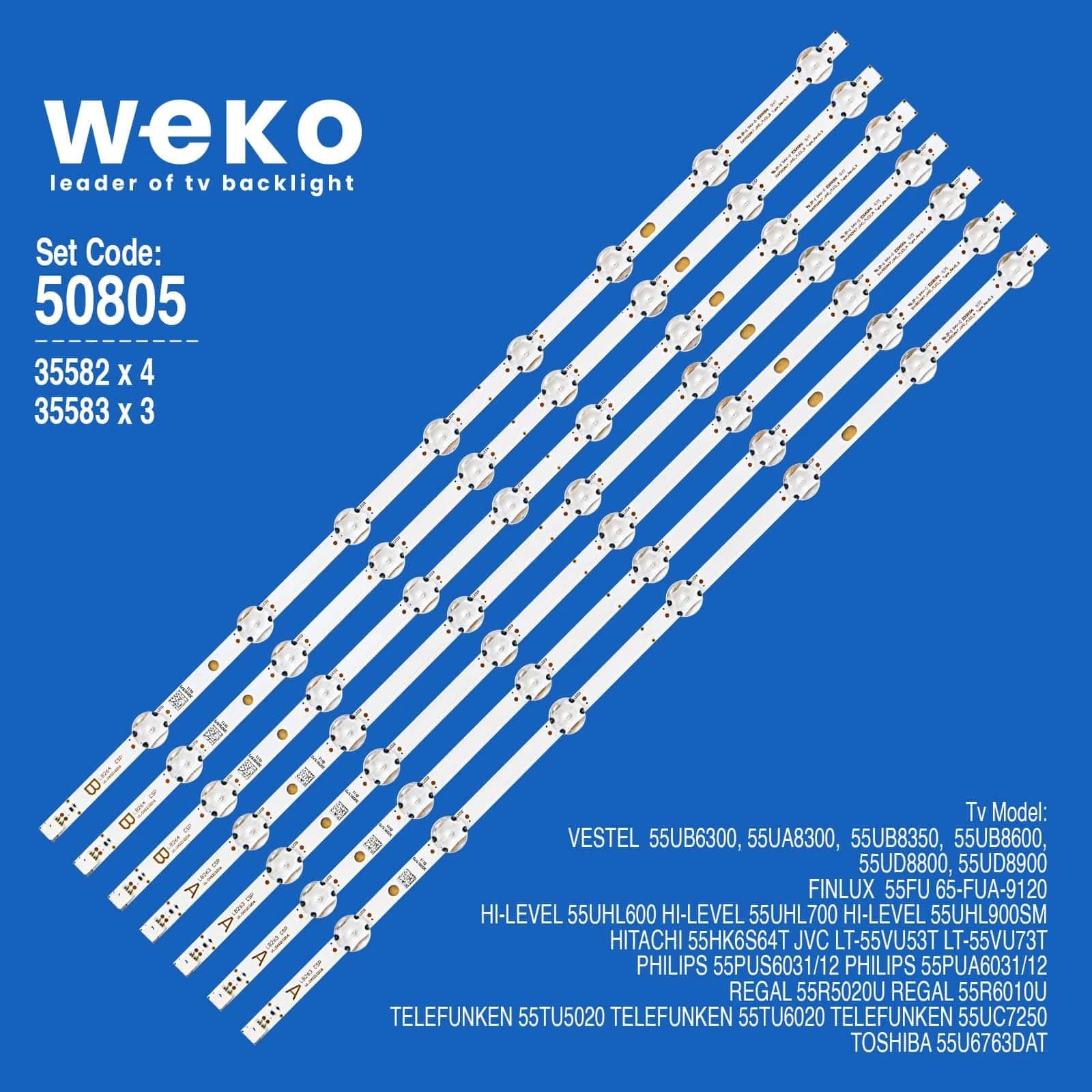 Luxor LUX0155004 55'' inç 7 Adet Tv Led Bar (Seri 2) - Seyyar Elektronik