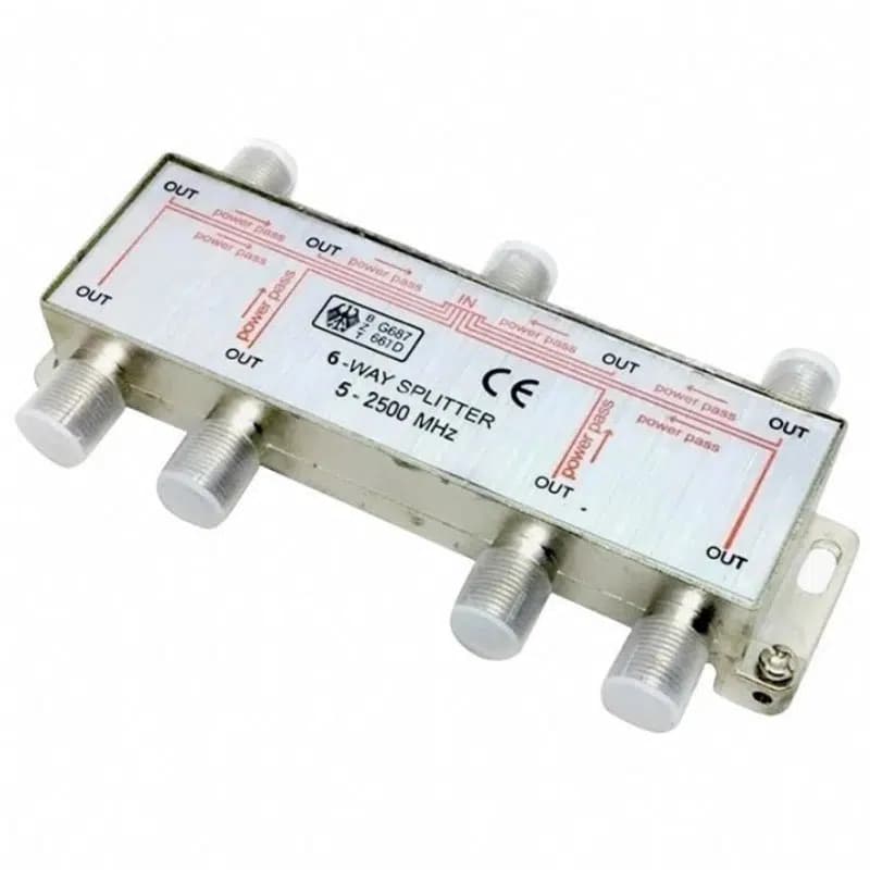 MAG 1/6 6 Yollu Splitter 5-2500 Mhz - Seyyar Elektronik