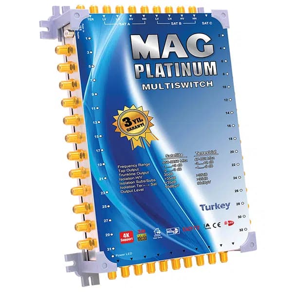 Mag Platinum 10-64 Kaskatlı Uydu Santrali - Seyyar Elektronik