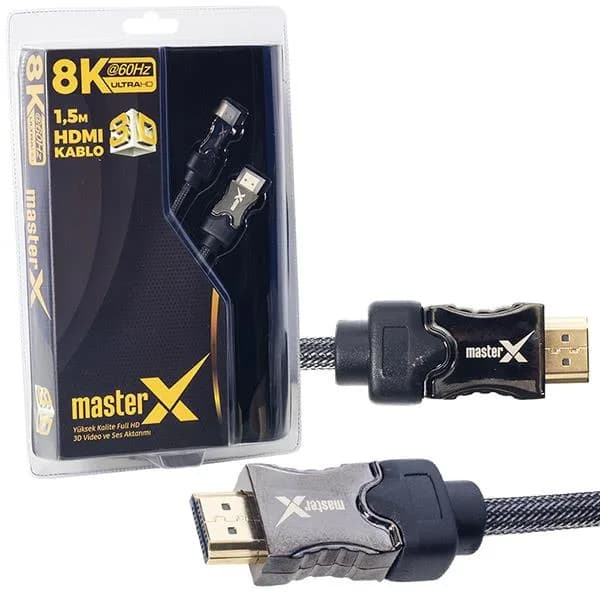 MasterX 1.5 Metre Ultra HD 8K HDMI Kablo - küçük görsel 3